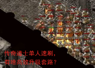 传奇道士单人速刷,有啥高效升级套路? 传奇道士单人速刷,有啥高效升级套路?