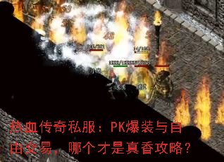 热血传奇私服:PK爆装与自由交易,哪个才是真香攻略? 热血传奇私服:PK爆装与自由交易,哪个才是真香攻略?