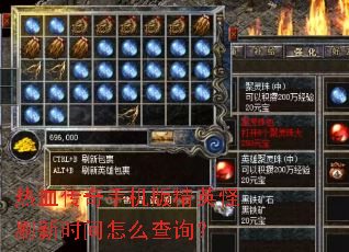 热血传奇手机版精英怪刷新时间怎么查询? 热血传奇手机版精英怪刷新时间怎么查询?