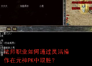 法师职业如何通过灵活操作在元神PK中取胜? 法师职业如何通过灵活操作在元神PK中取胜?