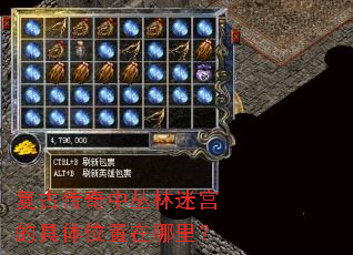 复古传奇中丛林迷宫的具体位置在哪里? 复古传奇中丛林迷宫的具体位置在哪里?