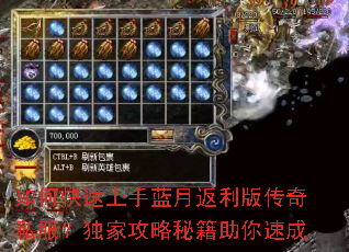如何快速上手蓝月返利版传奇私服?独家攻略秘籍助你速成 如何快速上手蓝月返利版传奇私服?独家攻略秘籍助你速成