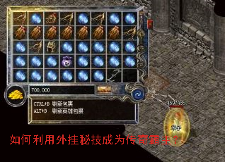 如何利用外挂秘技成为传奇霸主? 如何利用外挂秘技成为传奇霸主?