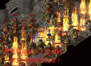 传奇私服新手入门攻略:常见问题解答大全? 传奇私服新手入门攻略:常见问题解答大全?