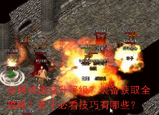 如何快速提升等级?装备获取全攻略?新手必看技巧有哪些? 如何快速提升等级?装备获取全攻略?新手必看技巧有哪些?