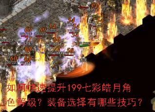 如何快速提升199七彩皓月角色等级?装备选择有哪些技巧? 如何快速提升199七彩皓月角色等级?装备选择有哪些技巧?