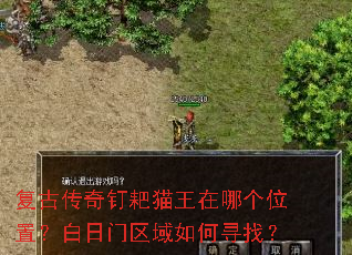 复古传奇钉耙猫王在哪个位置?白日门区域如何寻找? 复古传奇钉耙猫王在哪个位置?白日门区域如何寻找?